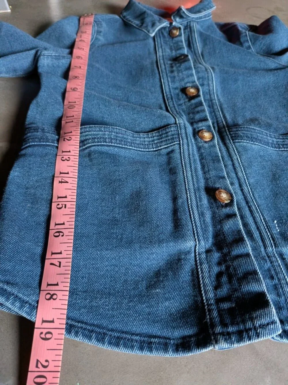Sézane Kids Denim Chore Jacket - Size 8A (Worn & Loved)